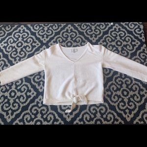 white long sleeve sweater